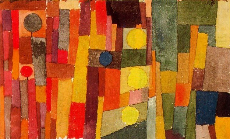 Larger view of Paul Klee: En El Estilo de Kairuan Traspuesto... - 1914