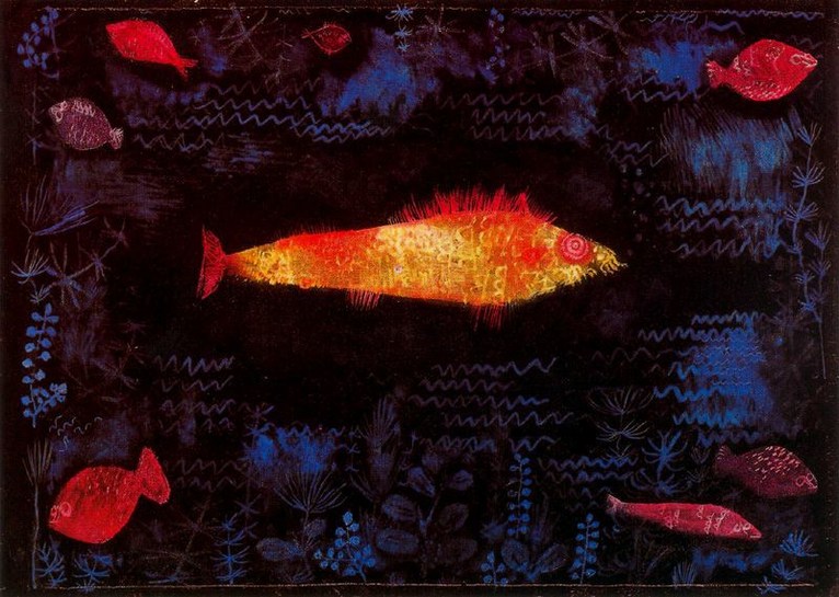 Larger view of Paul Klee: Golden Fish - 1925
