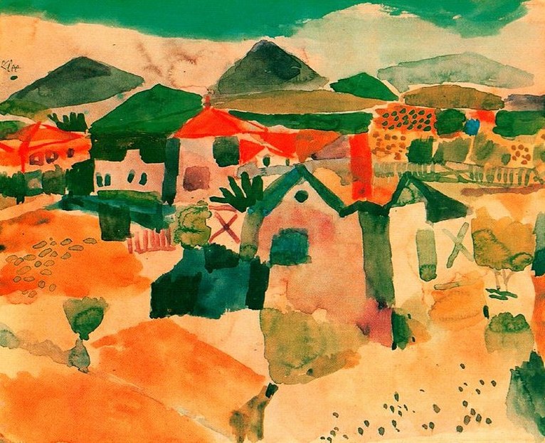 Larger view of Paul Klee: View of Saint-Germain - 1914