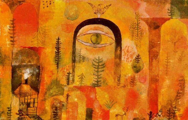 Larger view of Paul Klee: With the Eagle - 1918
