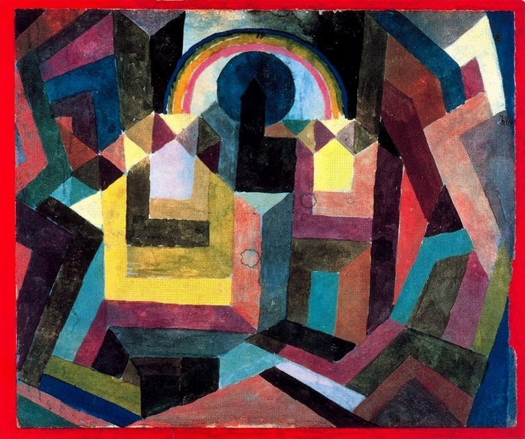 Larger view of Paul Klee: With the Rainbow - 1917