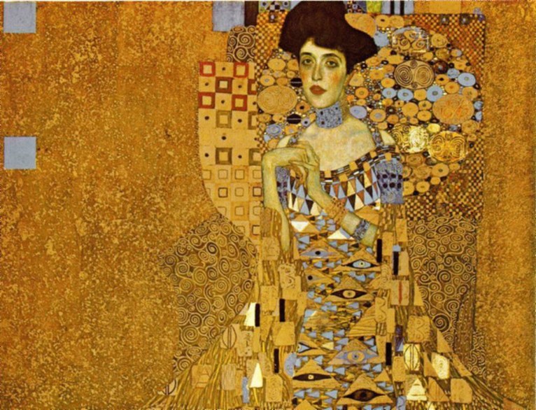 Larger view of Gustav Klimt: Adele Bloch-Bauer I - 1907