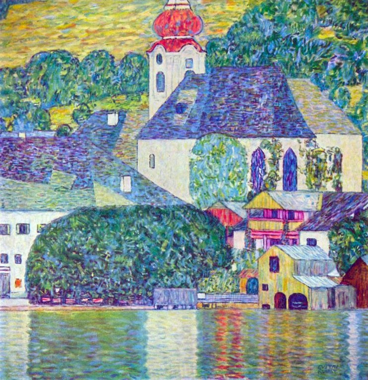 Larger view of Gustav Klimt: The Church of St. Wolfgang - 1916