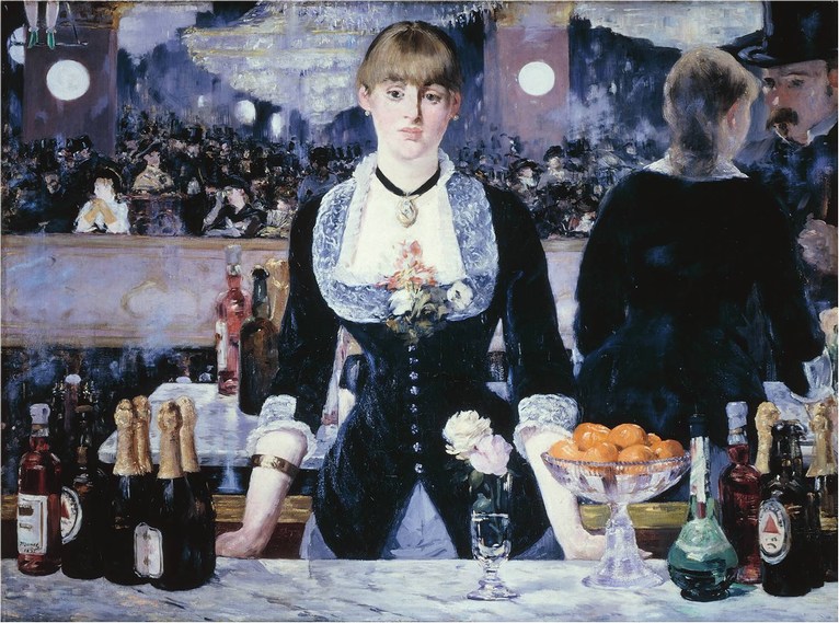 Larger view of Edouard Manet: A Bar at the Folies-Bergere - 1882