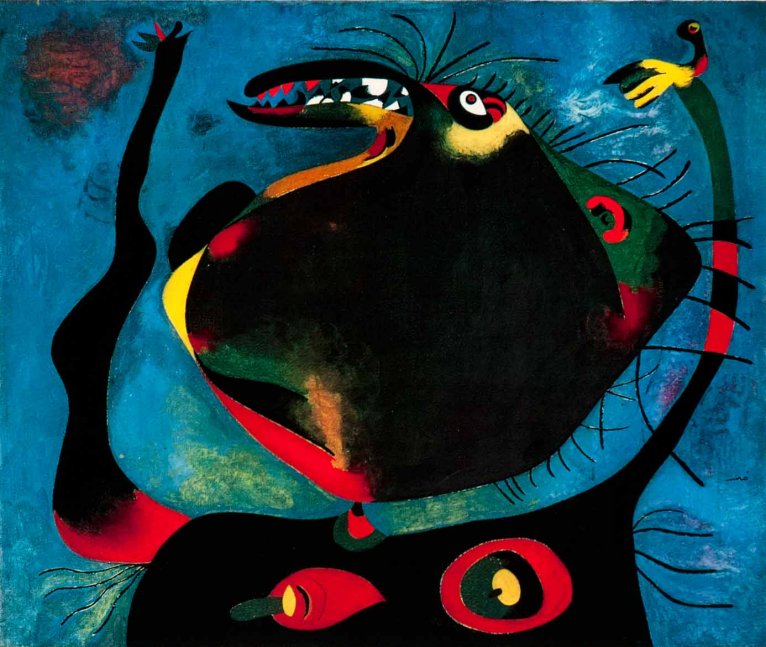 Larger view of Joan Miro: Head of a Woman - 1938