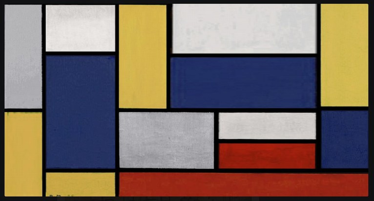 Larger view of Piet Mondrian: Composition: Yellow-Red-Black... - 1936