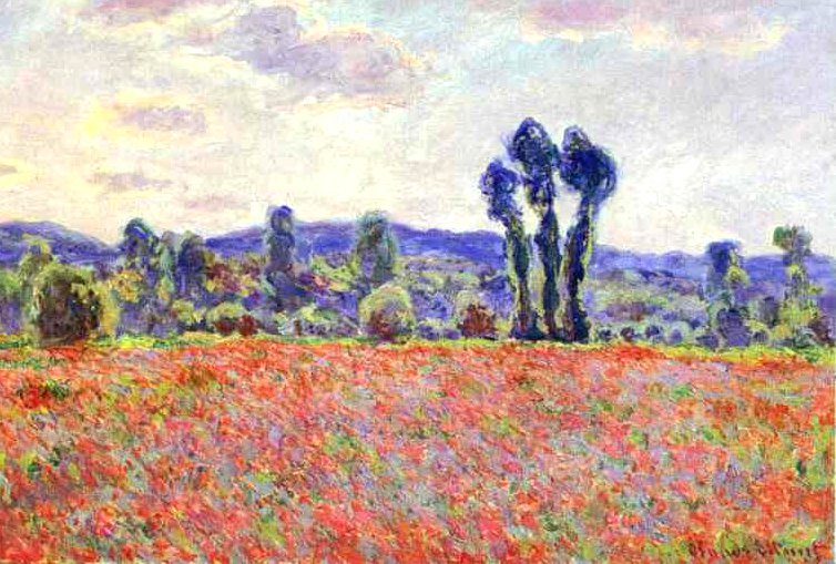 Larger view of Claude Monet: Fields of Poppies - 1887