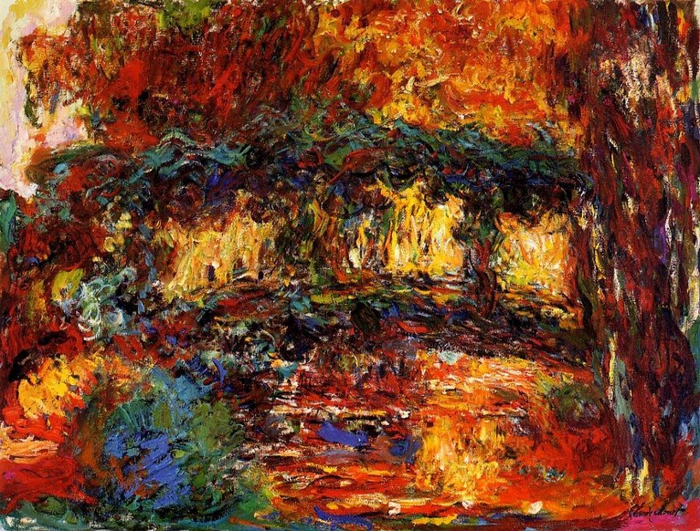 Larger view of Claude Monet: The Japanese Bridge - 1918