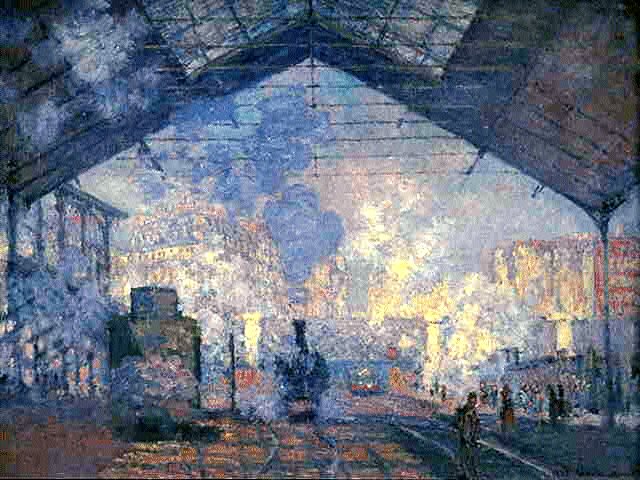 Larger view of Claude Monet: Le Gare, Saint-Lazare - 1877