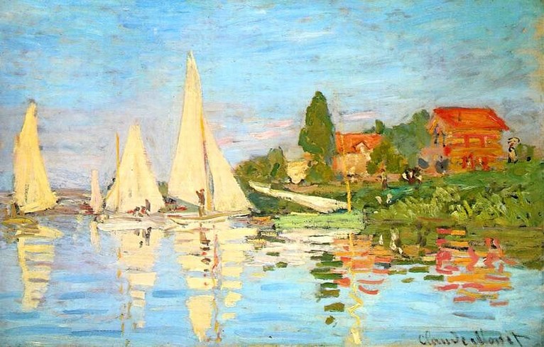 Larger view of Claude Monet: Regatta at Argenteuil - 1874