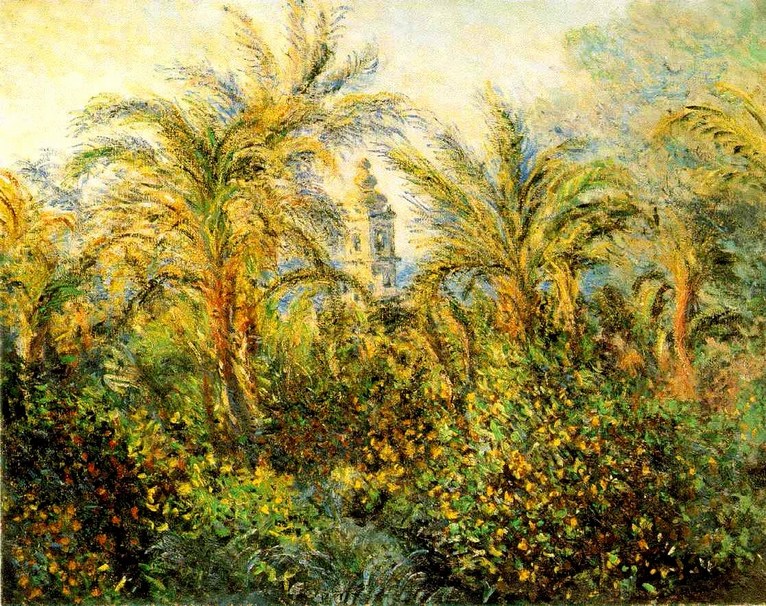 Larger view of Claude Monet: Garden in Burdighera, Morning - 1886