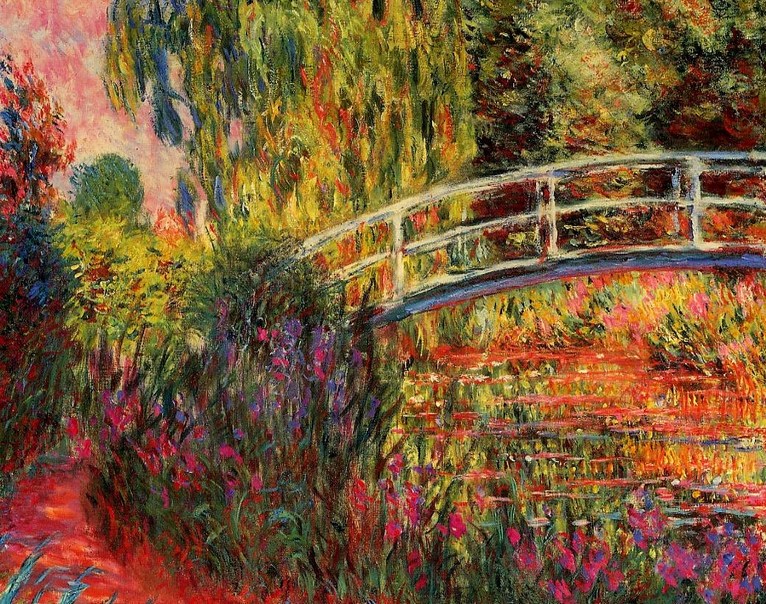 Larger view of Claude Monet: Water-Lily Pond, Water Irises - 1900-1901