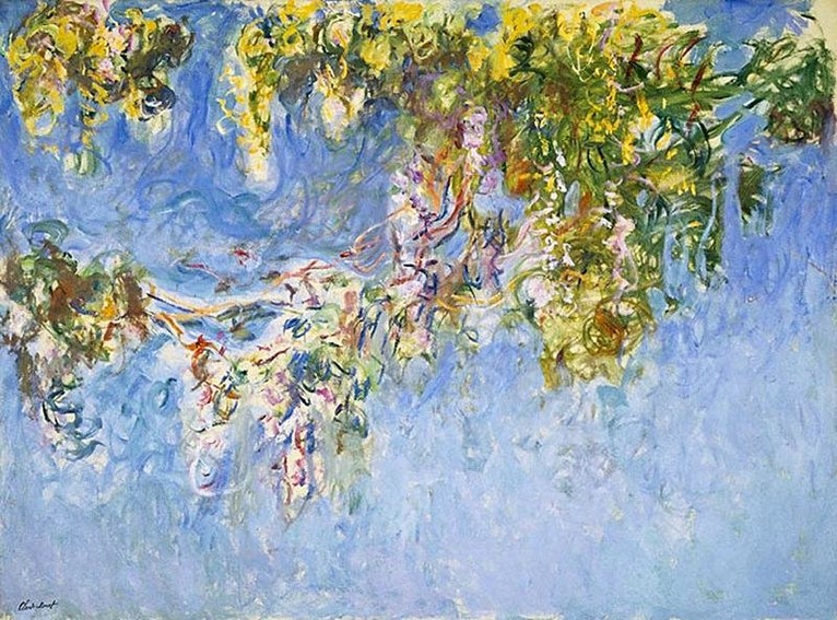 Larger view of Claude Monet: Wisteria - 1918-1920