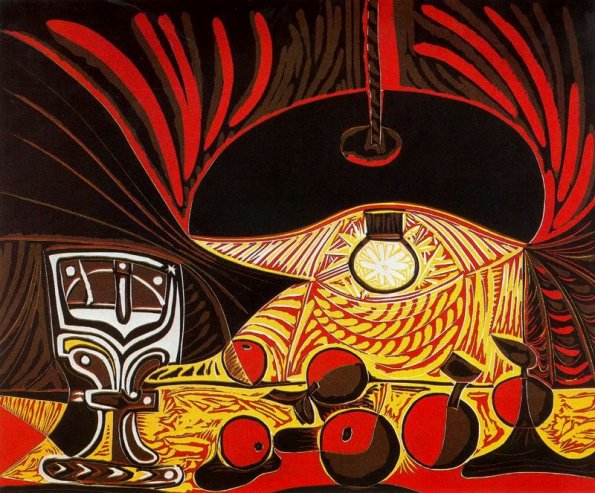 Larger view of Pablo Picasso: Still Life with Lamp - 1962