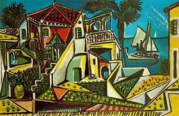 Larger view of Pablo Picasso: Mediterrannean Landscape - 1952