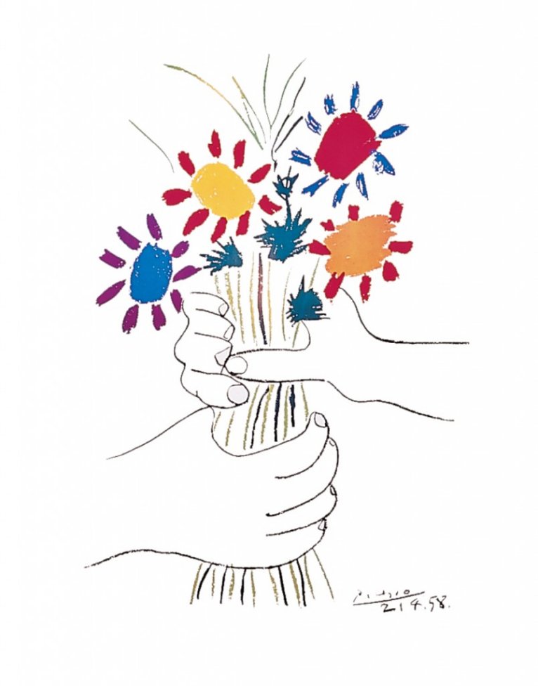 Larger view of Pablo Picasso: Petite Fleurs - 1958