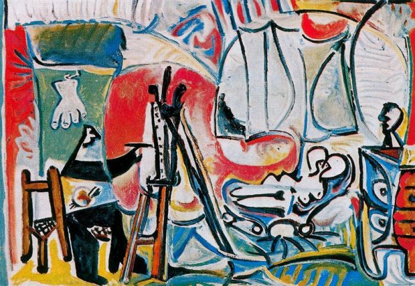Larger view of Pablo Picasso: The Painter And His Model 4b - 1963