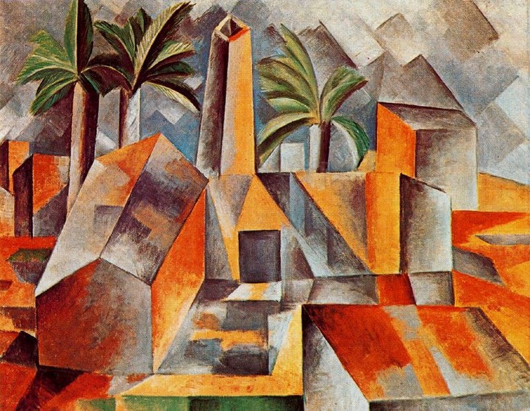 Larger view of Pablo Picasso: Factory in Horta de Ebbo - 1909