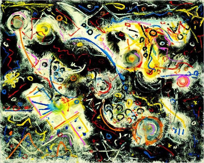 Larger view of Jackson Pollock: No Limits, Just Edges - 1943