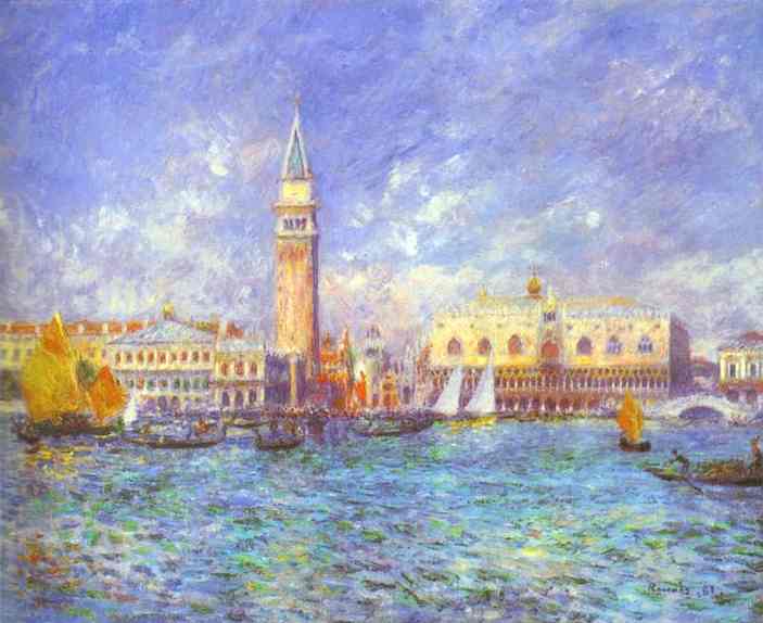 Larger view of Pierre Auguste Renoir: Doge's Palace, Venice - 1881