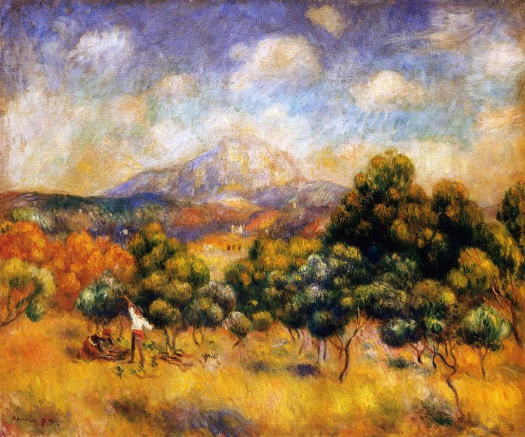 Larger view of Pierre Auguste Renoir: Mount Sainte-Victoire - 1889