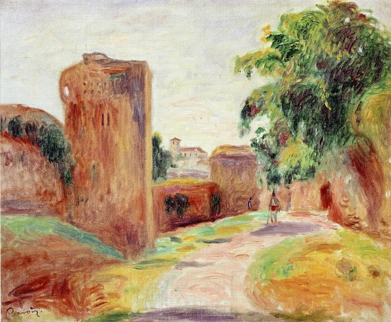 Larger view of Pierre Auguste Renoir: Walls in Spain - 1892