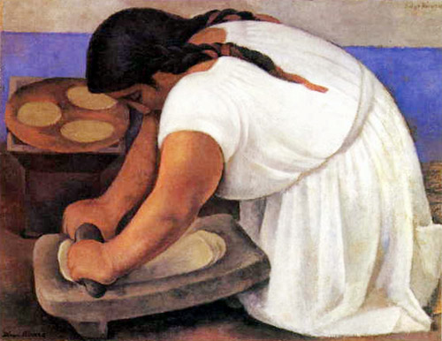 Larger view of Diego Rivera: The Grinder - 1926
