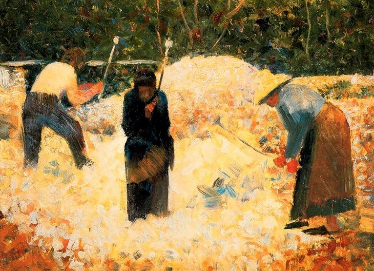 Larger view of Georges Seurat: The Stone Breakers, Le Raincy - 1882