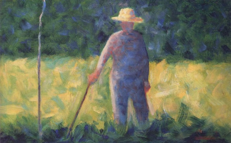 Larger view of Georges Seurat: The Gardener - 1882-1882