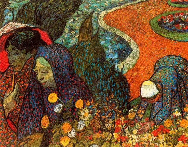 Larger view of Vincent van Gogh: Ladies of Arles - 1890